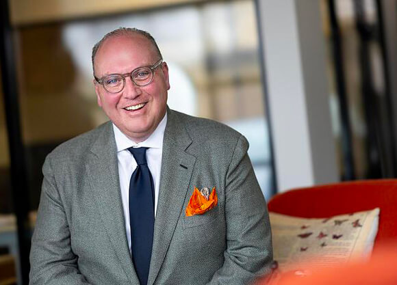 Brett Amendola sitting in a chair