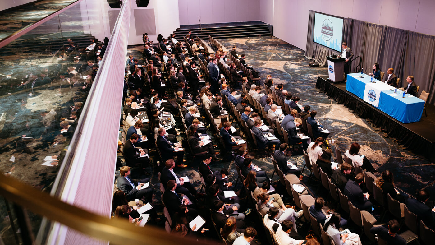 Panelists present a discussion on active and passive portfolio strategies.